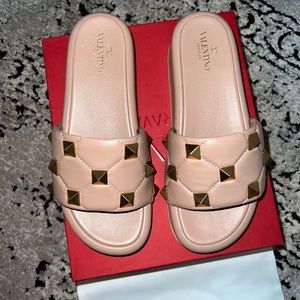 Valentino Roman Stud 50mm Slides